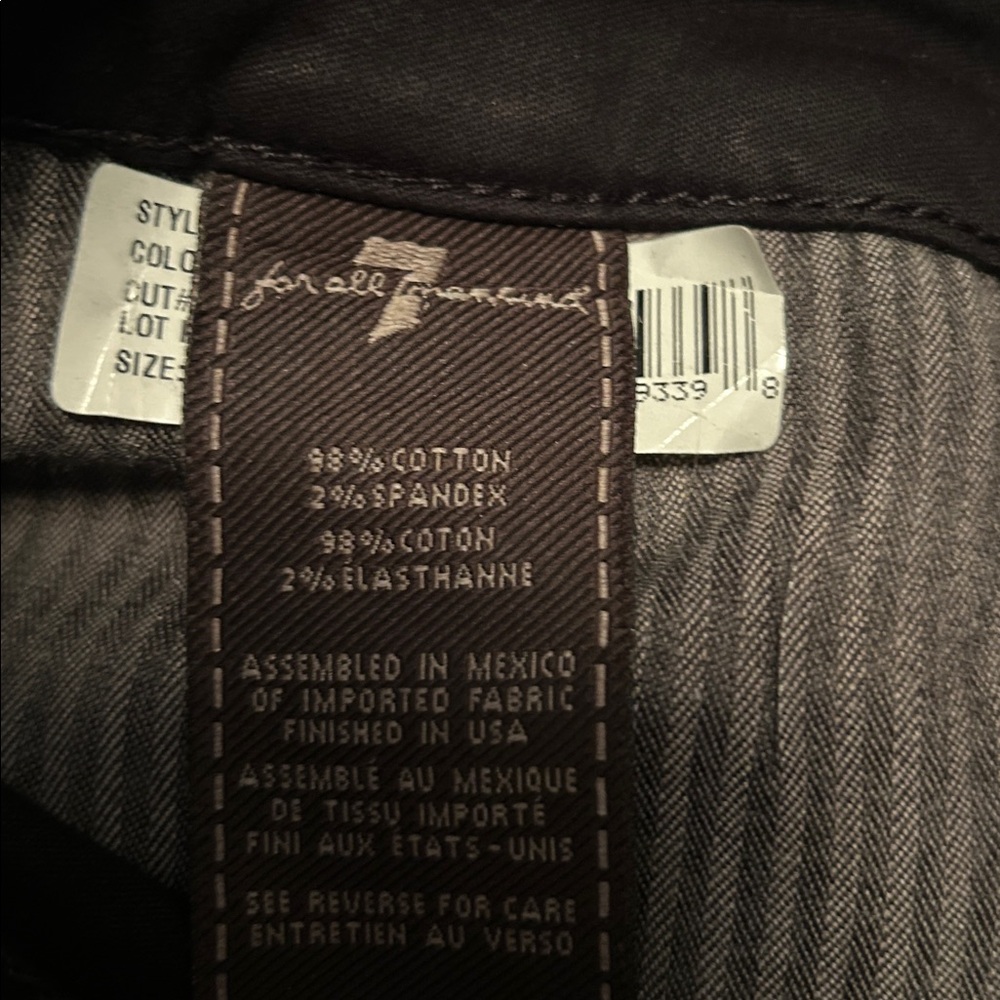 7 for all mankind coated jeans sz 32 - Picture 7 of 10